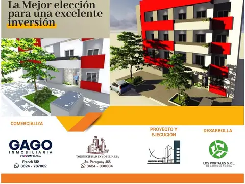 Departamento en Venta de 2 ambientes