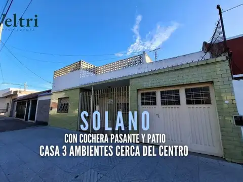 VENTA CASA 3 AMB CON COCHERA Y PATIO SOLANO CENTRO