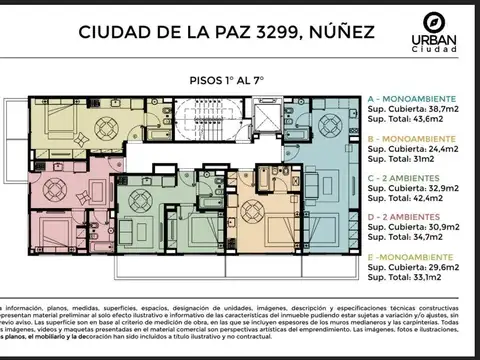 Departamento Monoambiente con 1 baño
