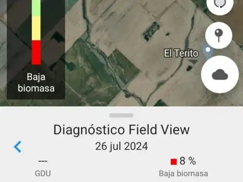 Campo en venta 211 has agrícolas con riego y mejoras