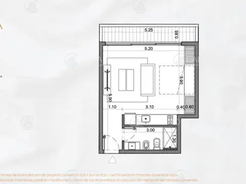Departamento en Venta de Monoambiente