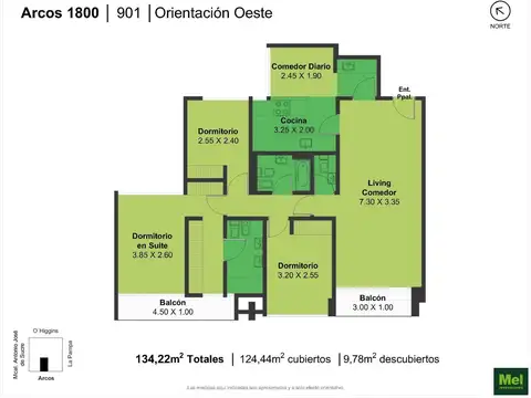 Departamento en Venta de 3 dormitorios