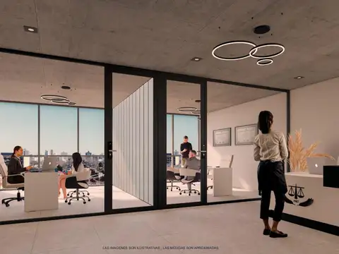 Oficina 46 ambientes con 45 baños