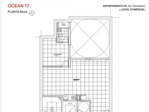 Departamento en Venta en Abasto, USD 58.800