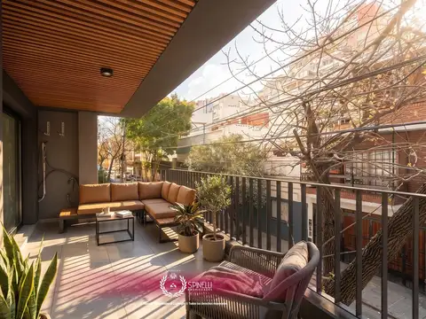 Alquiler departamento semipiso 2 ambientes nuevo 52M² con balcón al frente en Caballito impecable