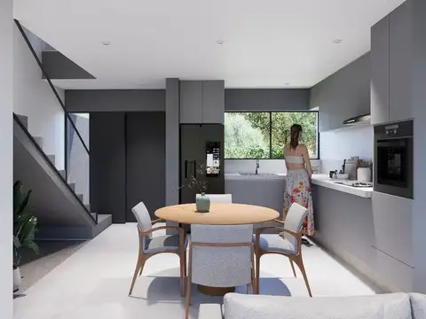 Depto Tipo Casa 3 ambientes con 2 baños