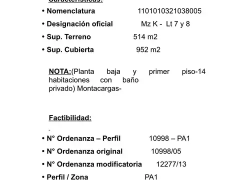 Oportunidad Para Desarrollistas Terreno Apto Pb + 7 Pisos