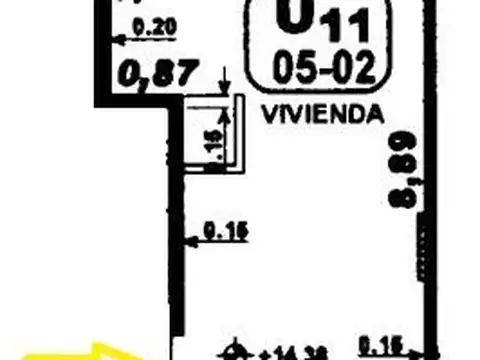Departamento en Venta de 2 ambientes