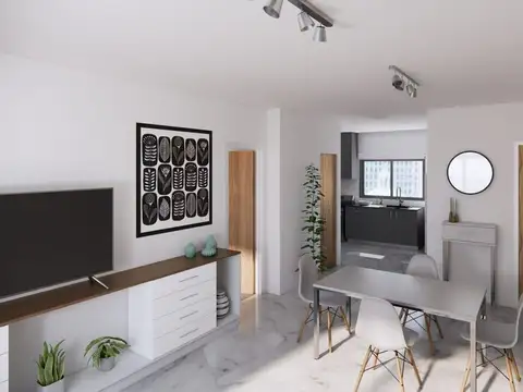 Departamento 3 ambientes con 2 baños