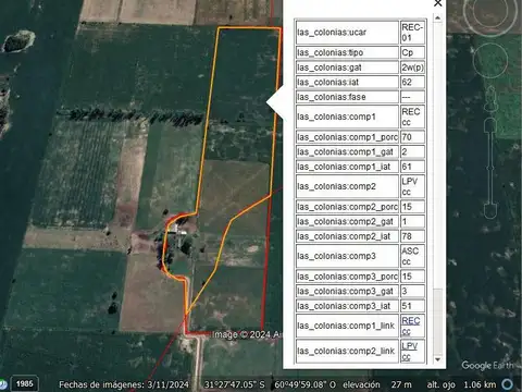 A 200 de RP 70 zona peaje al este de Esperanza
