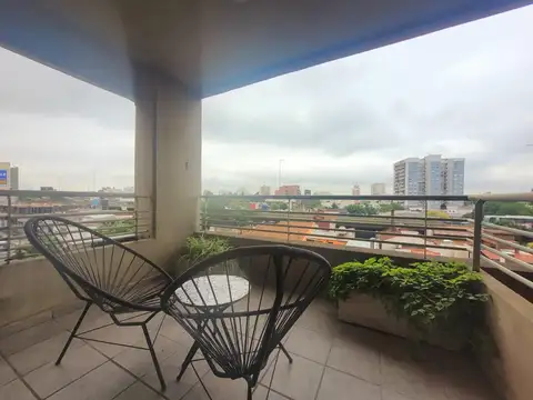 Alquiler Departamento 2 ambientes en Parque Chacabuco Balcon terraza - Pileta - Jardin - Parrilla