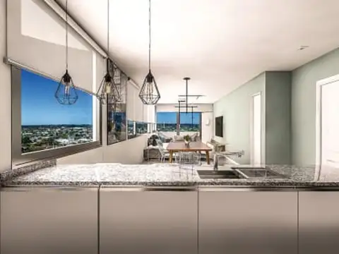 Departamento 2 ambientes con 1 baño