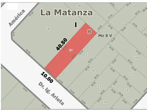 Terreno en Venta en Villa Luzuriaga, USD 280.000