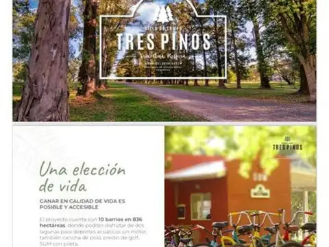 Terreno en Venta en Los Tres Pinos, USD 35.000