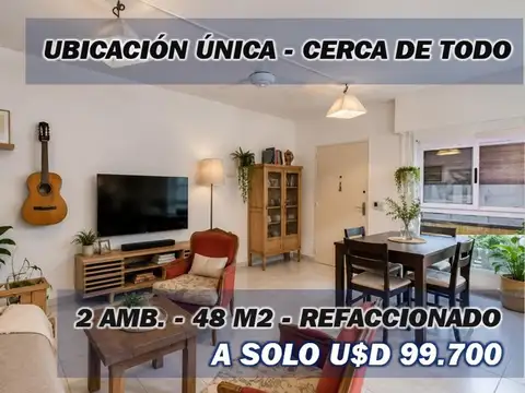 Depto 2 amb refaccionado a nuevo, Av. Santa Fe 4800.