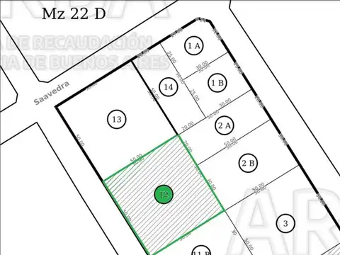 Terreno en Venta 50  mts Fondo
