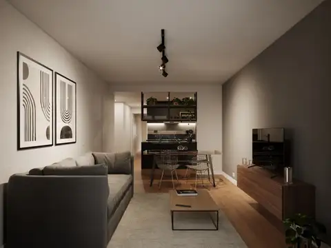 Departamento 2 ambientes con 1 baño