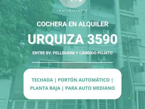 Cochera disponible - Urquiza al 3500