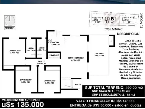 Casa en Venta Rincón Unidad 1B  Merlo San Luis