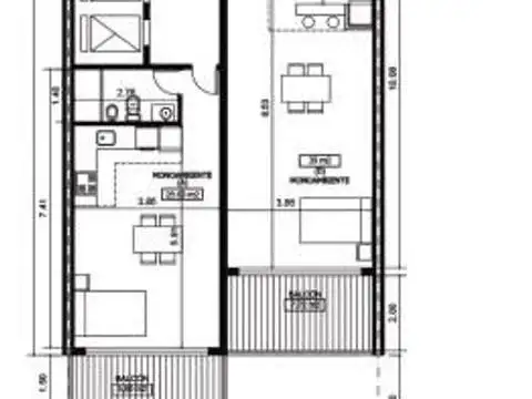 Departamento en Venta en Centro, USD 42.000