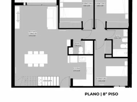 Departamento en Venta de 3 dormitorios