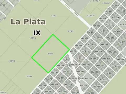 Terreno en Venta en La Plata, USD 350.000