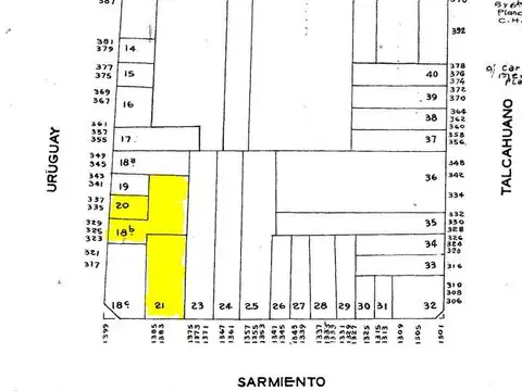 Terreno en Venta 17  mts Frente