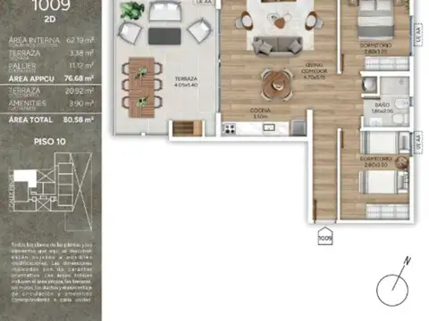 Venta 2 dormitorio en Pozo Penthouse Amenities