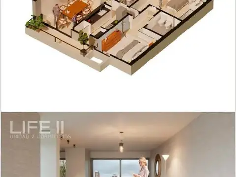 Departamento en Venta de 2 ambientes