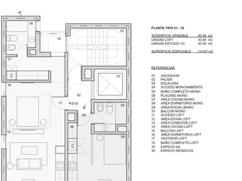 Departamento en Venta en Pichincha, USD 58.000
