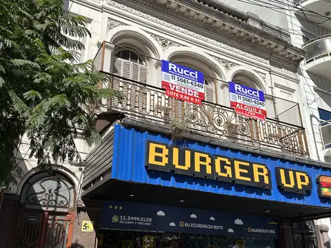 PISO 6 AMB. 1º PISO POR ESCALERA SOBRE AVENIDA CON PATIO TERRAZA SOLO USO COMERCIAL