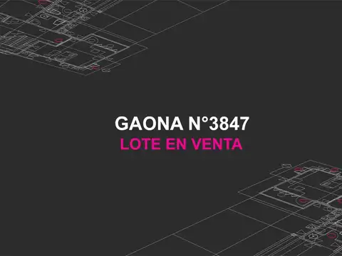 VENTA DE LOTE PARA DESARROLLO SOBRE AVENIDA GAONA - VILLA SANTA RITA