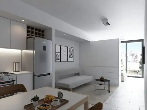 Departamento 2 ambientes con 1 baño
