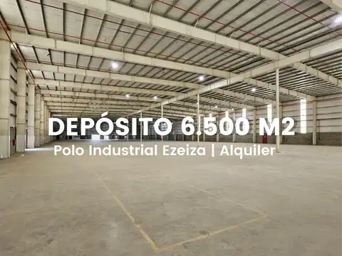 Alquiler de Nave Industrial en Polo industrial Ezeiza de 6.500m2. Excelente estado! 