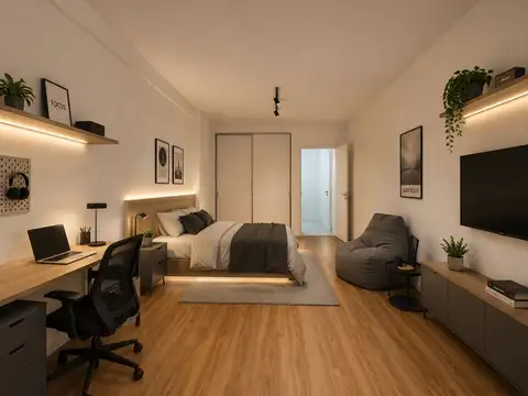 Departamento Monoambiente con 1 baño