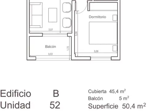 Departamento en Venta de 2 ambientes