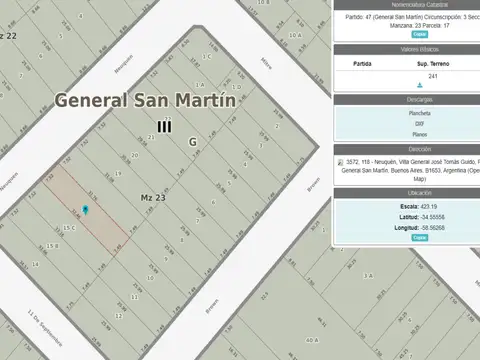 Neuquen Calle 118 3500