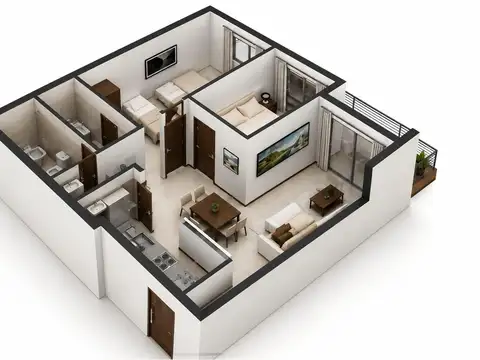 Departamento en Venta de 3 ambientes