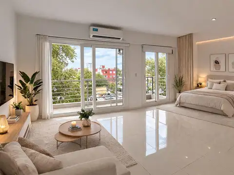 Departamento en Villa Crespo Moderno con Balcon al Frente
