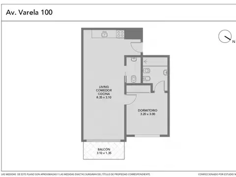 Departamento en Venta de 2 ambientes