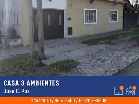 Casa en Venta en Jose Clemente Paz, Partido de José C. Paz