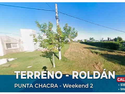 Terreno en venta punta chacra roldán weekend 2