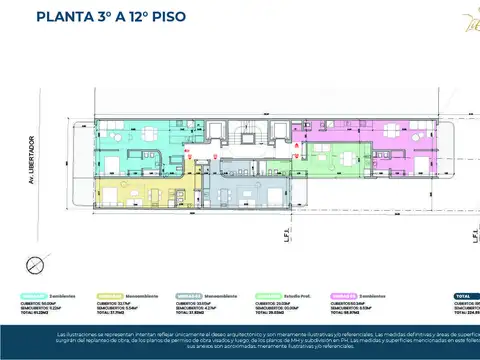 VENTA ESTUDIO PROFESIONAL 8° PISO - AV LIBERTADOR