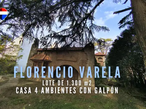 VENTA CASA CON LOTE DE 1300 M2 FLORENCIO VARELA