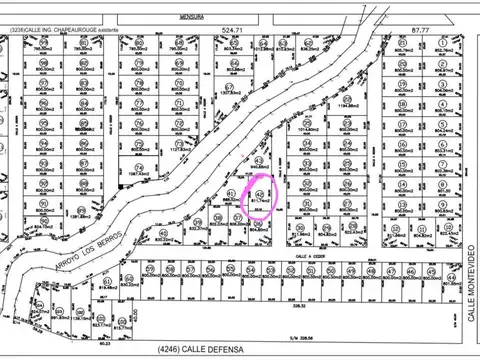 Terreno en Venta de 811,0 m2