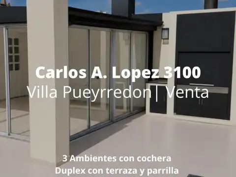 Departamento Duplex con Cochera cubierta y terraza con parrilla