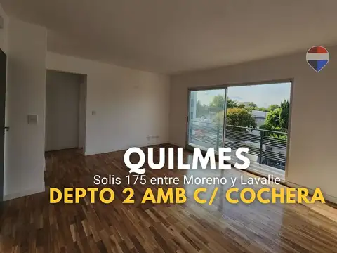 ALQUILER QUILMES ESTE DEPTO 2 AMBIENTES C/ COCHERA