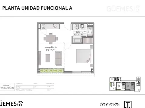 Departamento en Venta Apto profesional
