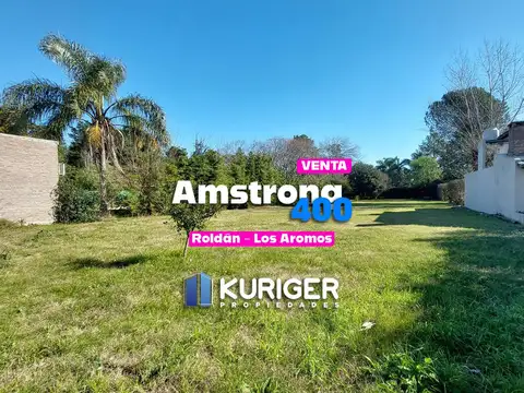Terreno a la venta de 1186 m2. Escriturado. Barrio los Aromos - Roldán
