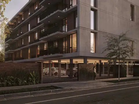 1 dormitorio de 42 m² con balcón y cochera – Condo 22